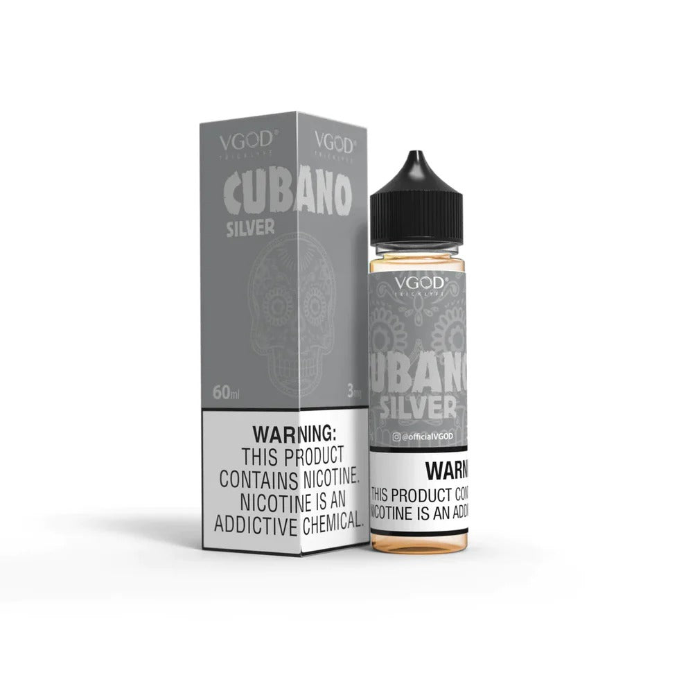  VGOD Cubano Silver Nic Salt 30ml (50mg) – cigar tobacco with
vanilla custard and honey flavor