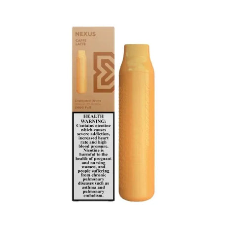 Pod Salt Nexus Café Latte disposable vape – coffee flavor 2% nic
salt, ~2500 puffs device