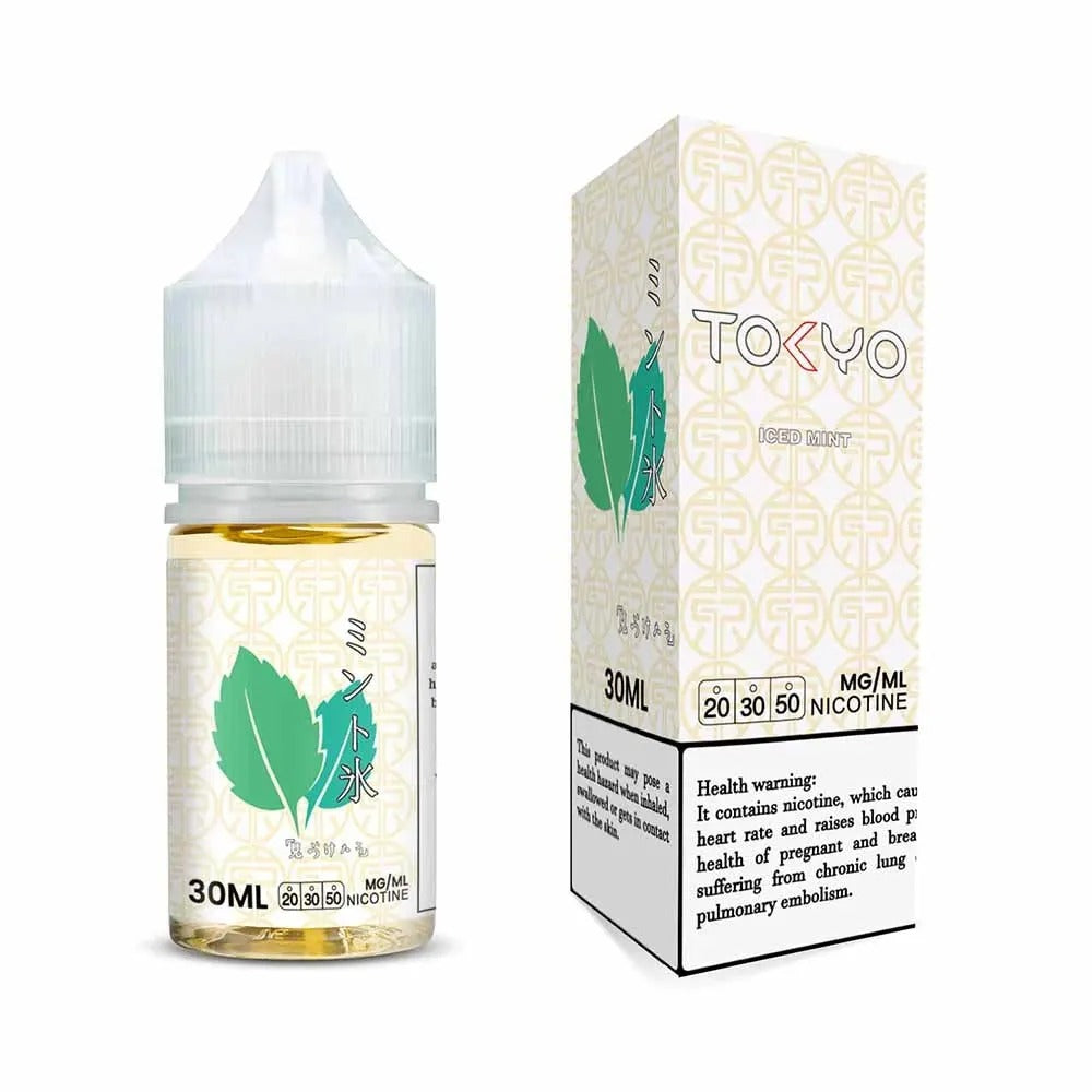 Tokyo Iced Mint 30mg SaltNic 30ml – strong spearmint menthol
flavored vape juice