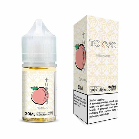 Tokyo Iced Peach 50mg Nic Salt 30ml – chilled sweet peach
flavored vape juice

