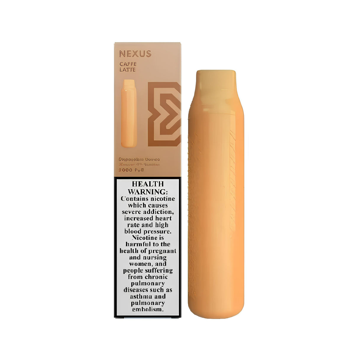 Pod Salt Nexus Café Latte – Disposable Vape (~2500 Puffs, 2% Nic)