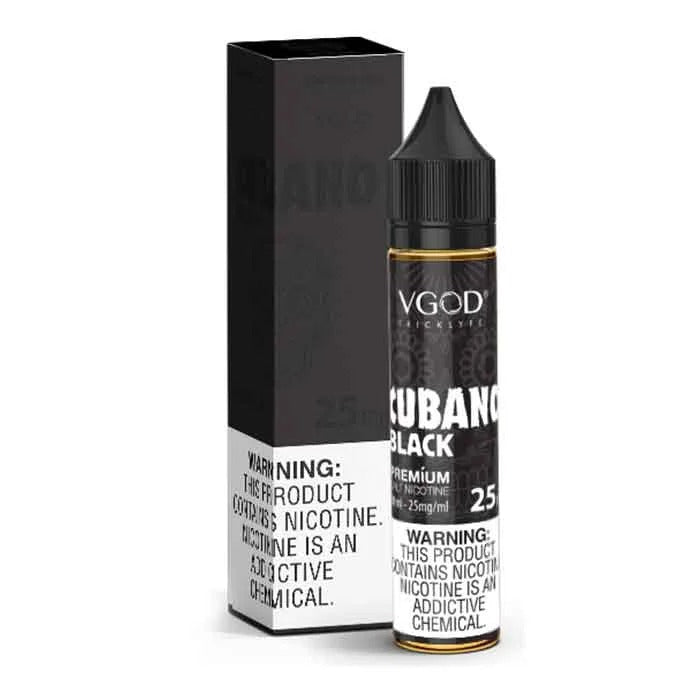 VGOD Cubano Black 0mg 30ml – nicotine-free bold cigar and
custard flavored vape juice