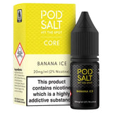 Pod Salt Banana Ice 20mg Nic Salt E-Liquid – banana popsicle
flavor with menthol coolness