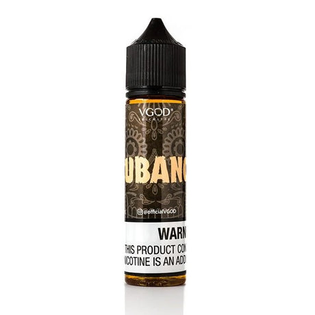 Bottle of VGOD Cubano 60ml e-liquid (3mg) – rich creamy cigar
flavor vape juice