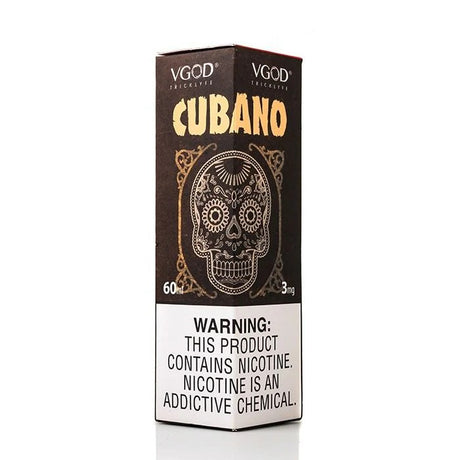 Bottle of VGOD Cubano 60ml e-liquid (3mg) – rich creamy cigar
flavor vape juice
