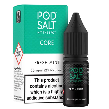  Pod Salt Fresh Mint 20mg Nic Salt 30ml – pure refreshing mint
flavored e-liquid