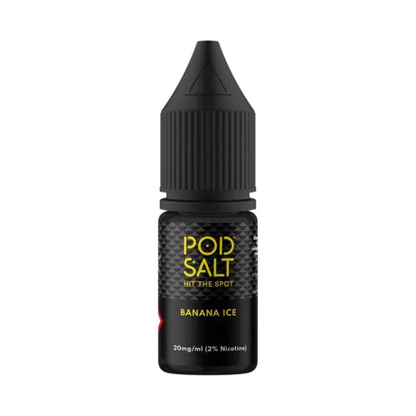 Pod Salt Banana Ice 20mg Nic Salt E-Liquid – banana popsicle
flavor with menthol coolness