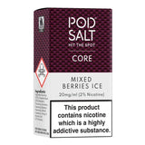  Pod Salt Mixed Berries Ice 20mg Nic Salt – blend of berries with
icy menthol e-liquid