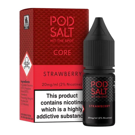  Pod Salt Strawberry 20mg Nic Salt 30ml – pure ripe strawberry
flavored e-liquid