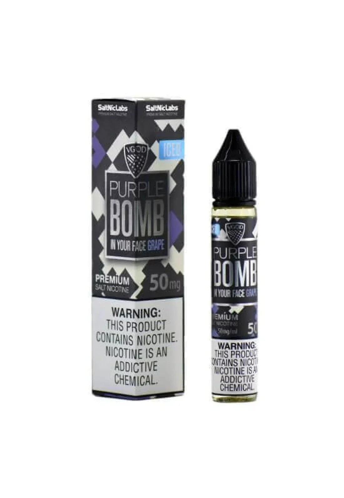 VGOD Purple Bomb 50mg 30ml – strong grape candy nic salt eliquid