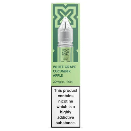 Pod Salt Nexus White Grape Cucumber Apple 20mg – nic salt eliquid with grape, apple, and cucumber flavor